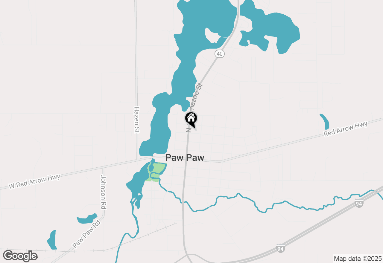 Map of 404 N Kalamazoo Street, Paw Paw, MI 49079