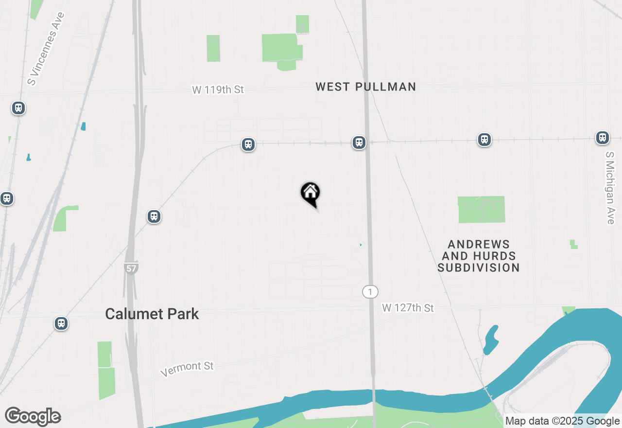 Map of 12324 S Morgan Street, Calumet Park, IL 60827