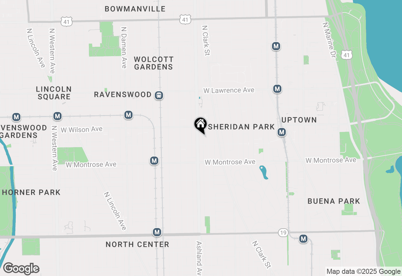 Map of 4521 N Ashland Avenue #3N, Chicago, IL 60640