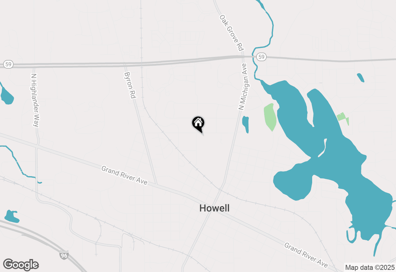 Map of 357 Riddle Street, Howell, MI 48843