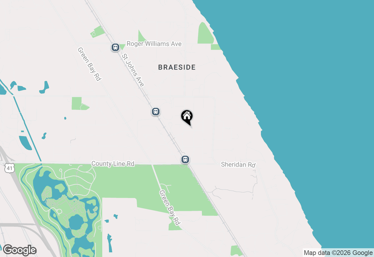 Map of 395 Brownville Road, Highland Park, IL 60035