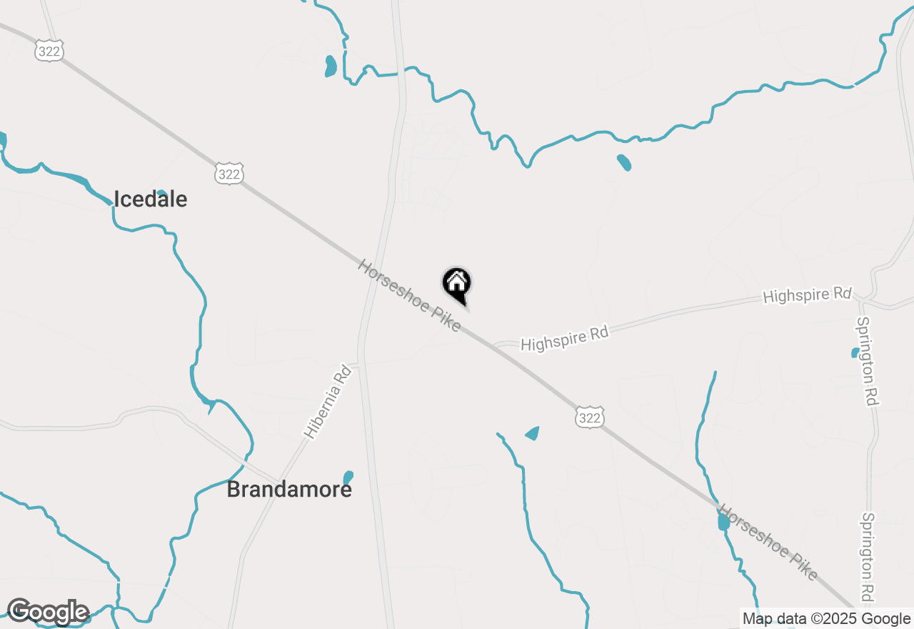 Map of 1691 UNIT 1 Horseshoe Pike, Glenmoore, PA 19343
