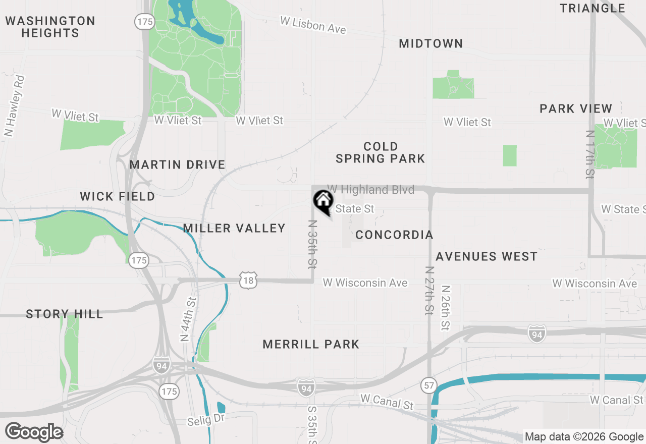 Map of 933 N 34th St, Milwaukee, WI 53208