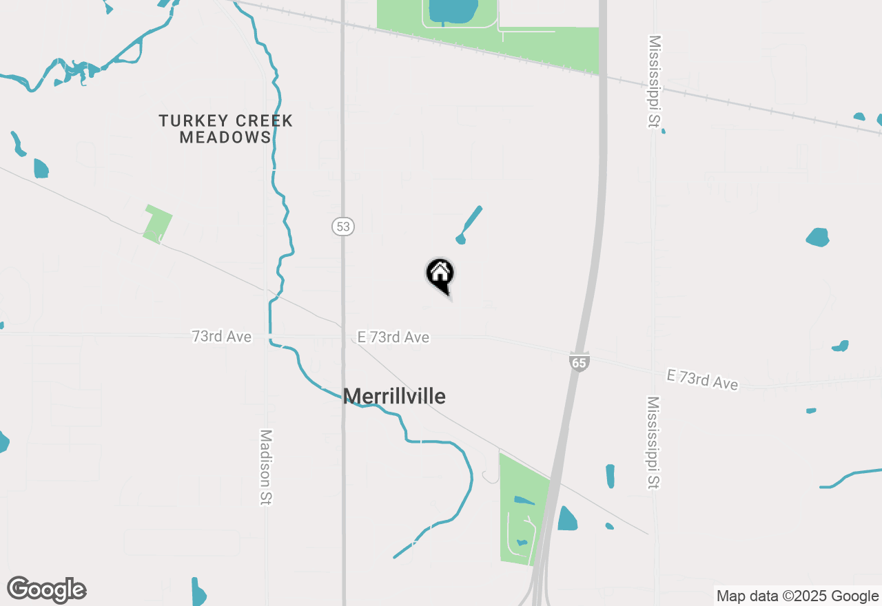 Map of 7145 Delaware Street, Merrillville, IN 46410