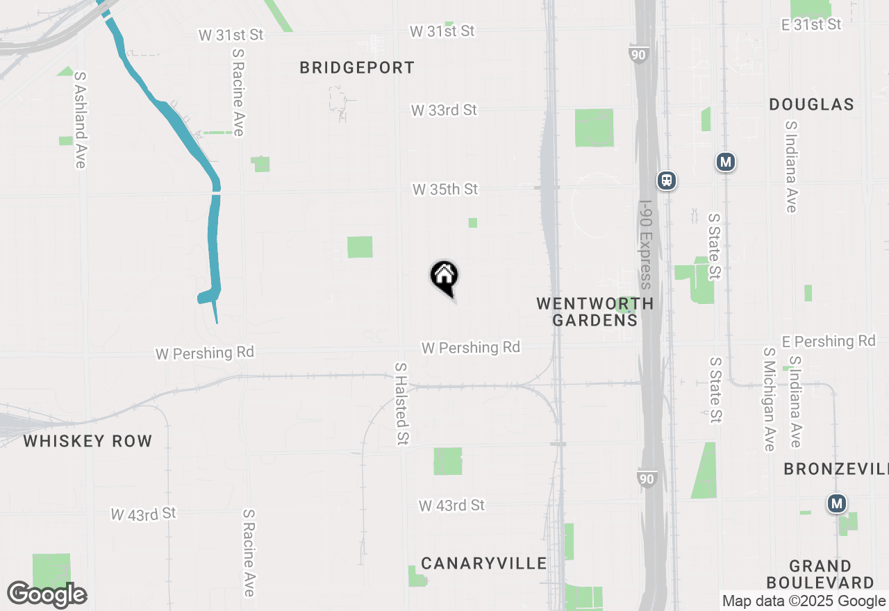 Map of 3759 S Union Avenue #1R, Chicago, IL 60609