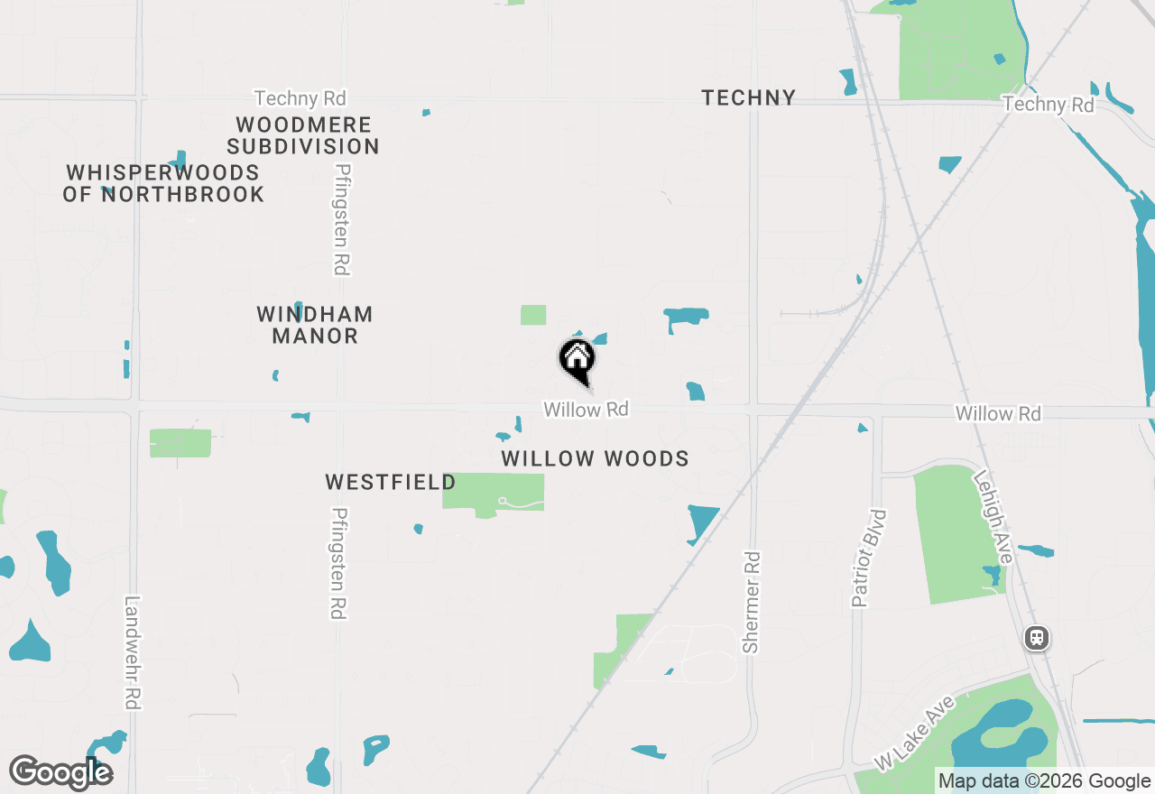 Map of 2533 Windsor Lane, Northbrook, IL 60062