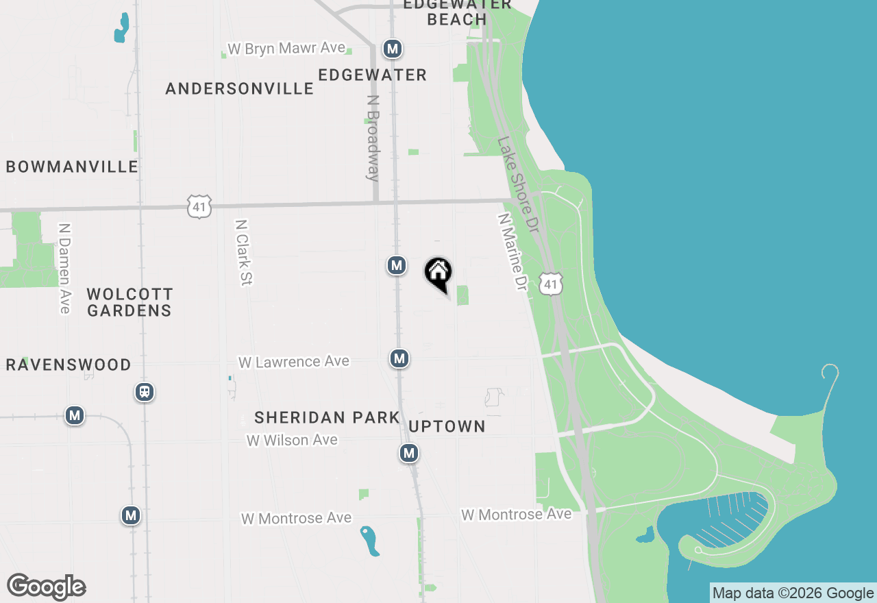 Map of 1022 W Ainslie Street #4, Chicago, IL 60640