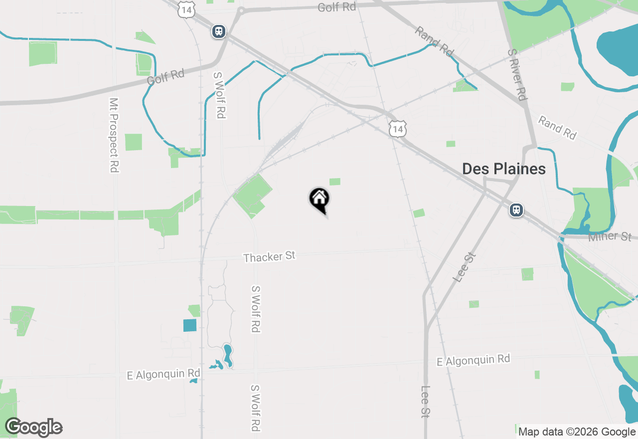 Map of 822 E Prairie Avenue, Des Plaines, IL 60016