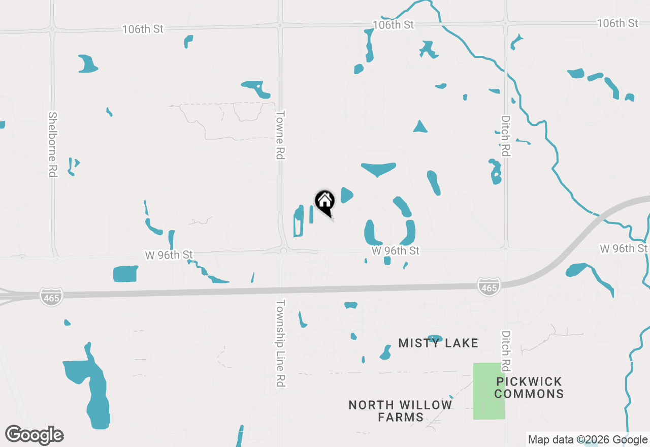 Map of 9660 Sunwood Way, Carmel, IN 46032