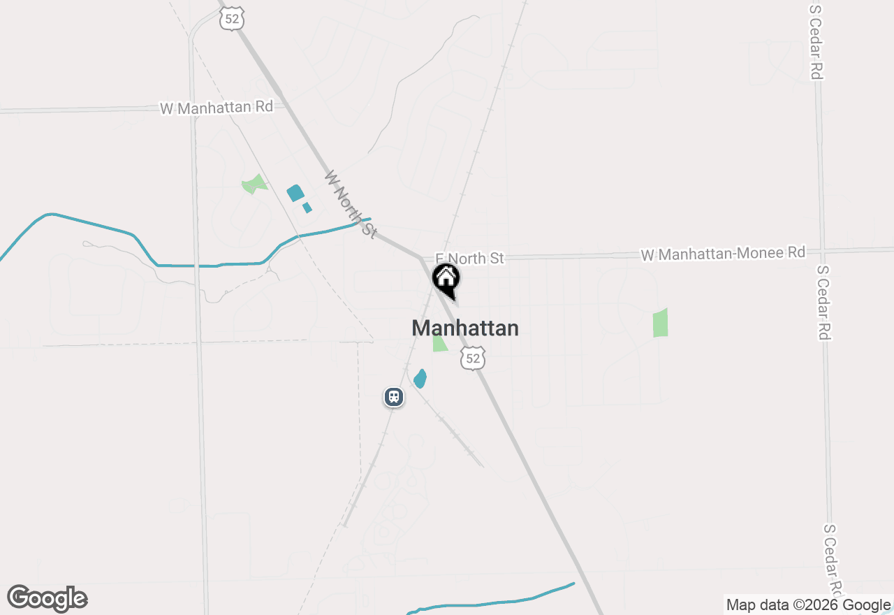 Map of 25920 S Manchester Lane, Manhattan, IL 60442