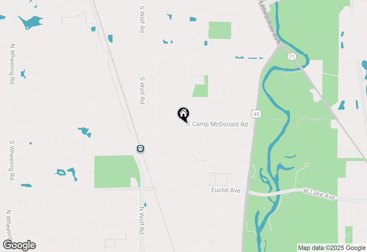 Map of 1803 E Camp Mcdonald Road, Mount Prospect, IL 60056