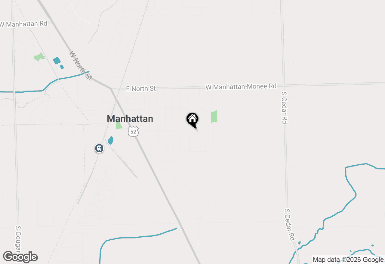 Map of 309 Andrea Drive, Manhattan, IL 60442
