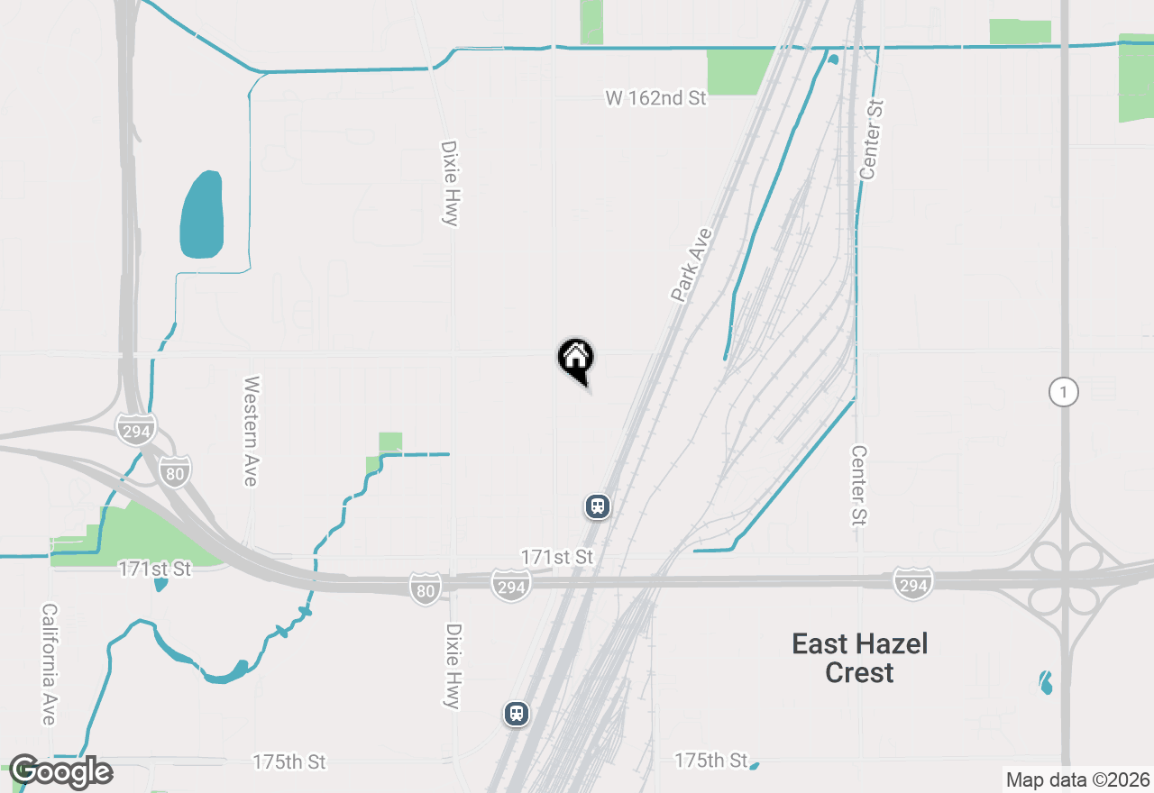 Map of 1722 168th Street, Hazel Crest, IL 60429