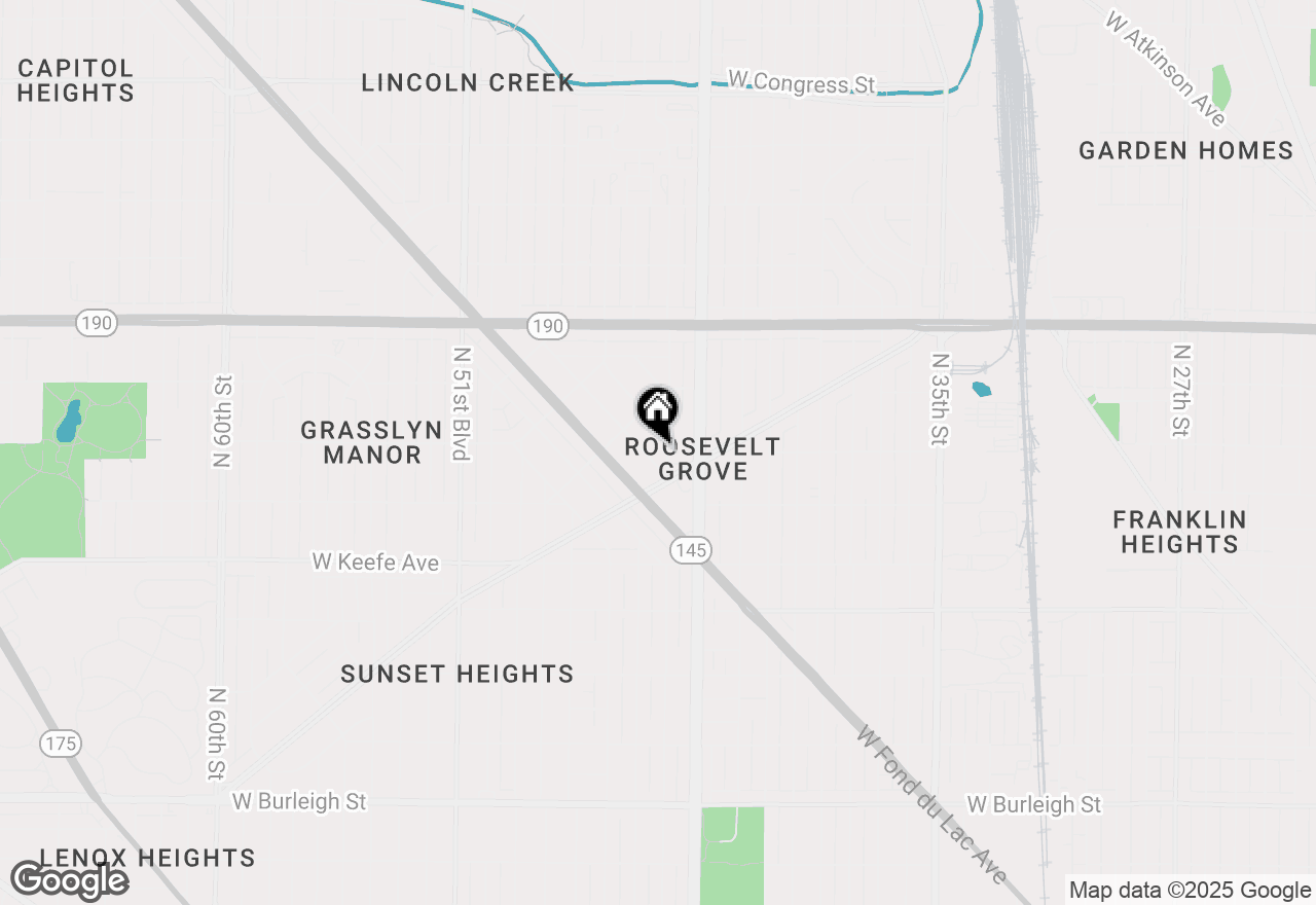 Map of 4422 W Leon Ter, Milwaukee, WI 53216