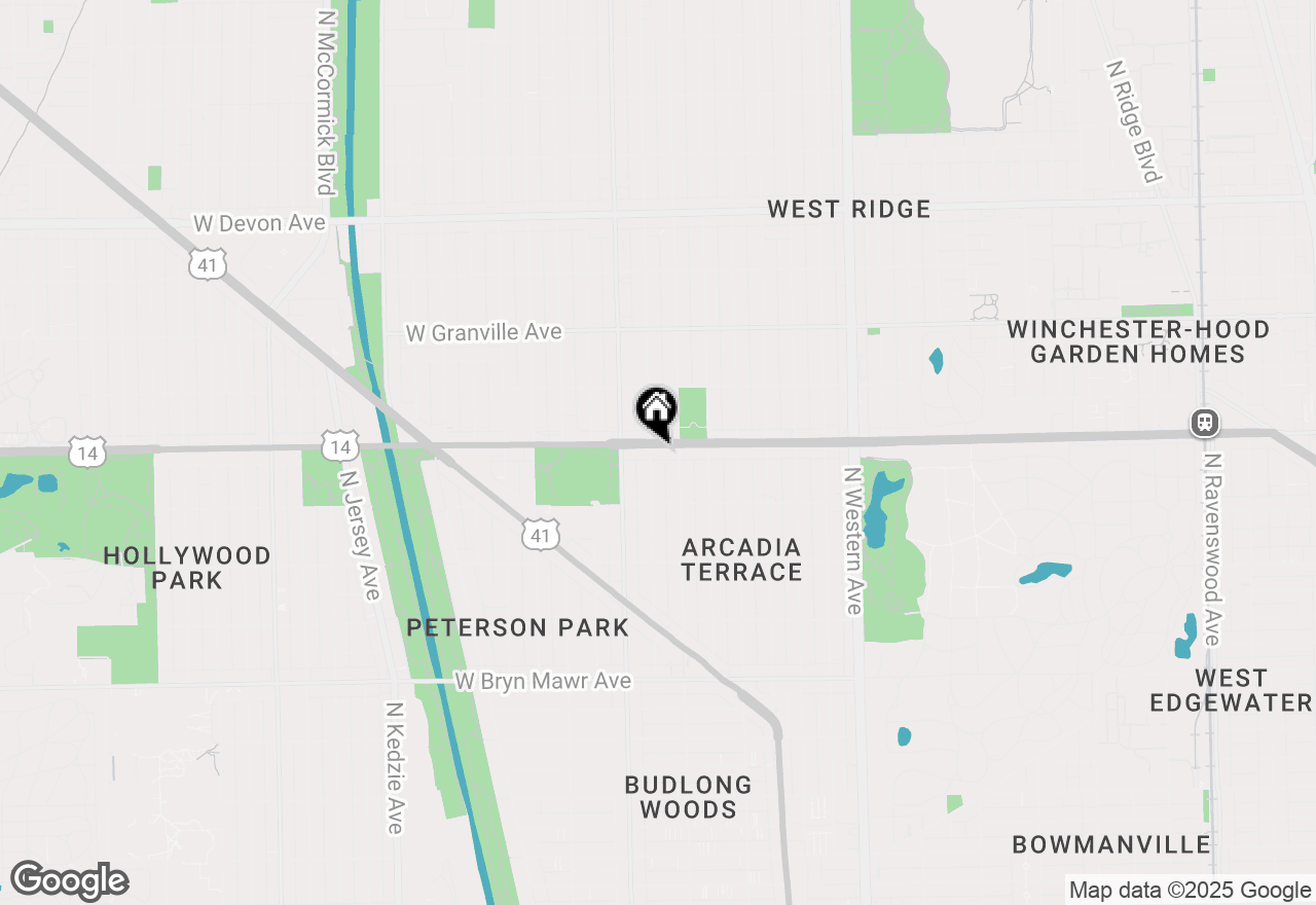 Map of 2721 W Peterson Avenue, Chicago, IL 60659