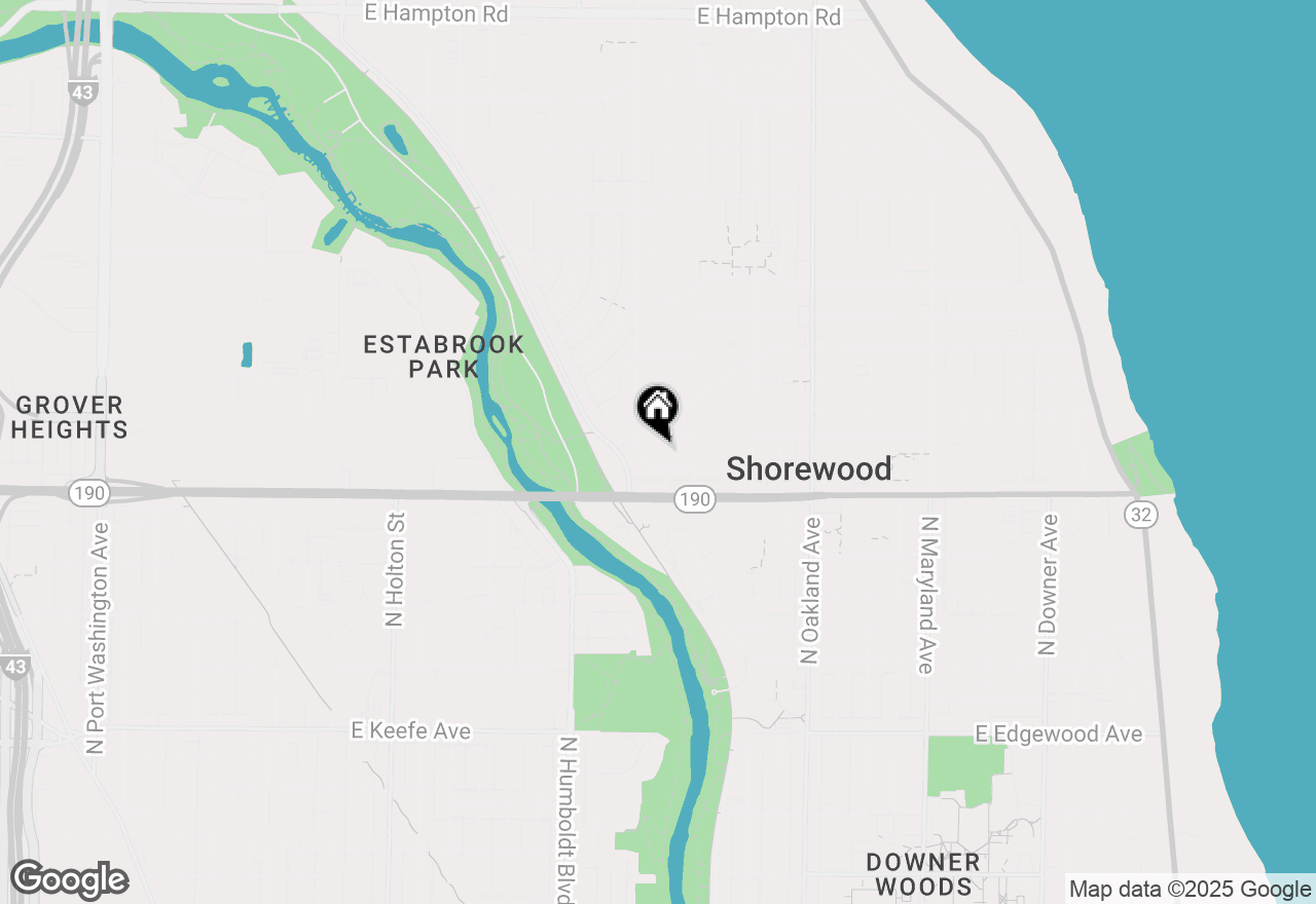Map of 4111 N Woodburn St #4113, Shorewood, WI 53211