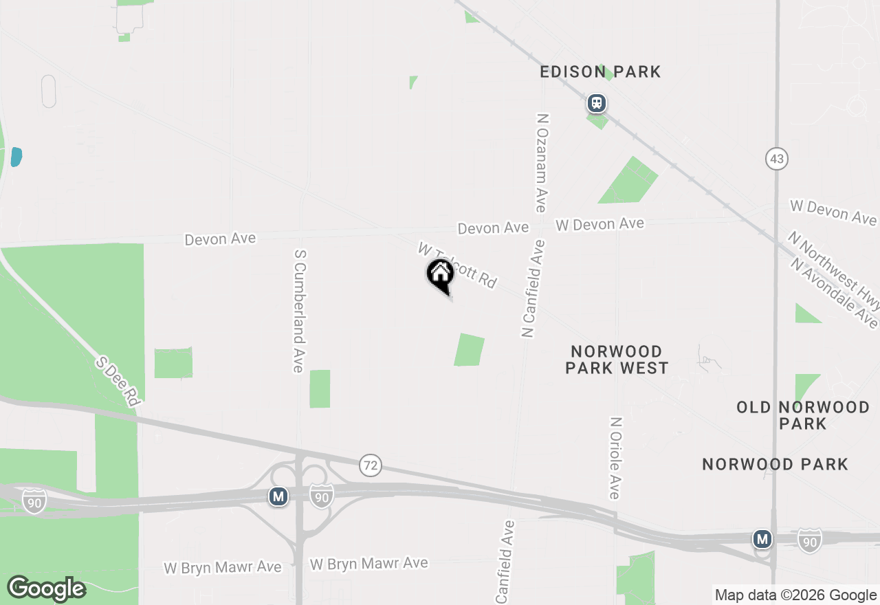 Map of 1404 S Ashland Avenue, Park Ridge, IL 60068