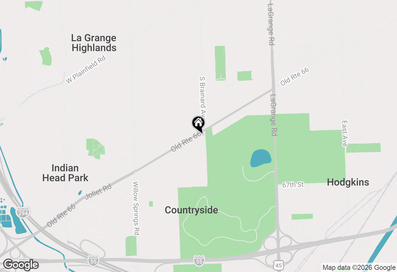 Map of 116 Country Drive, La Grange, IL 60525