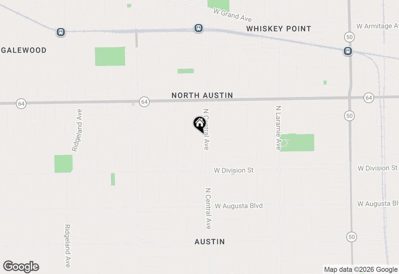 Map of 1357 N Parkside Avenue, Chicago, IL 60651