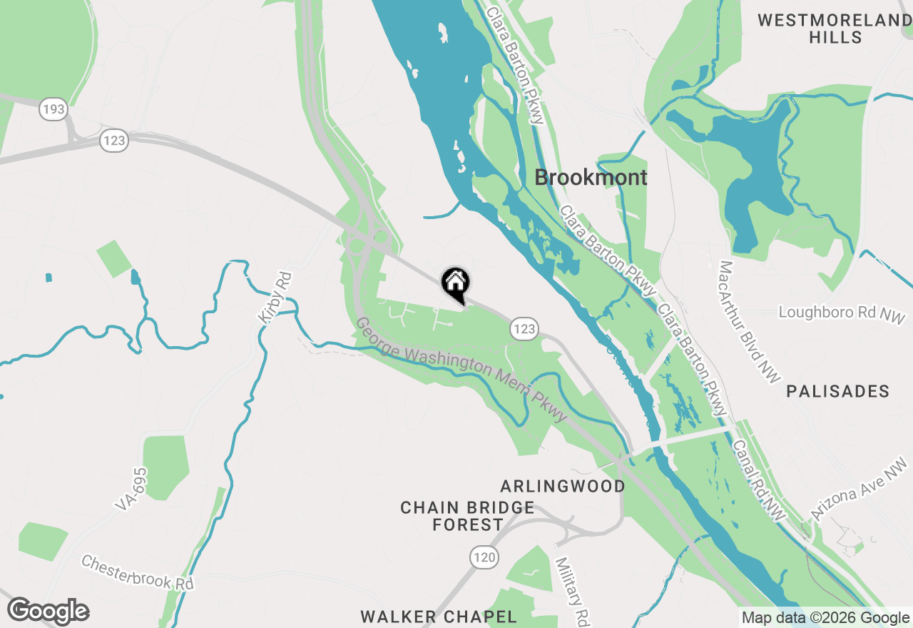 Map of 1317 Merrie Ridge Road, Mclean, VA 22101