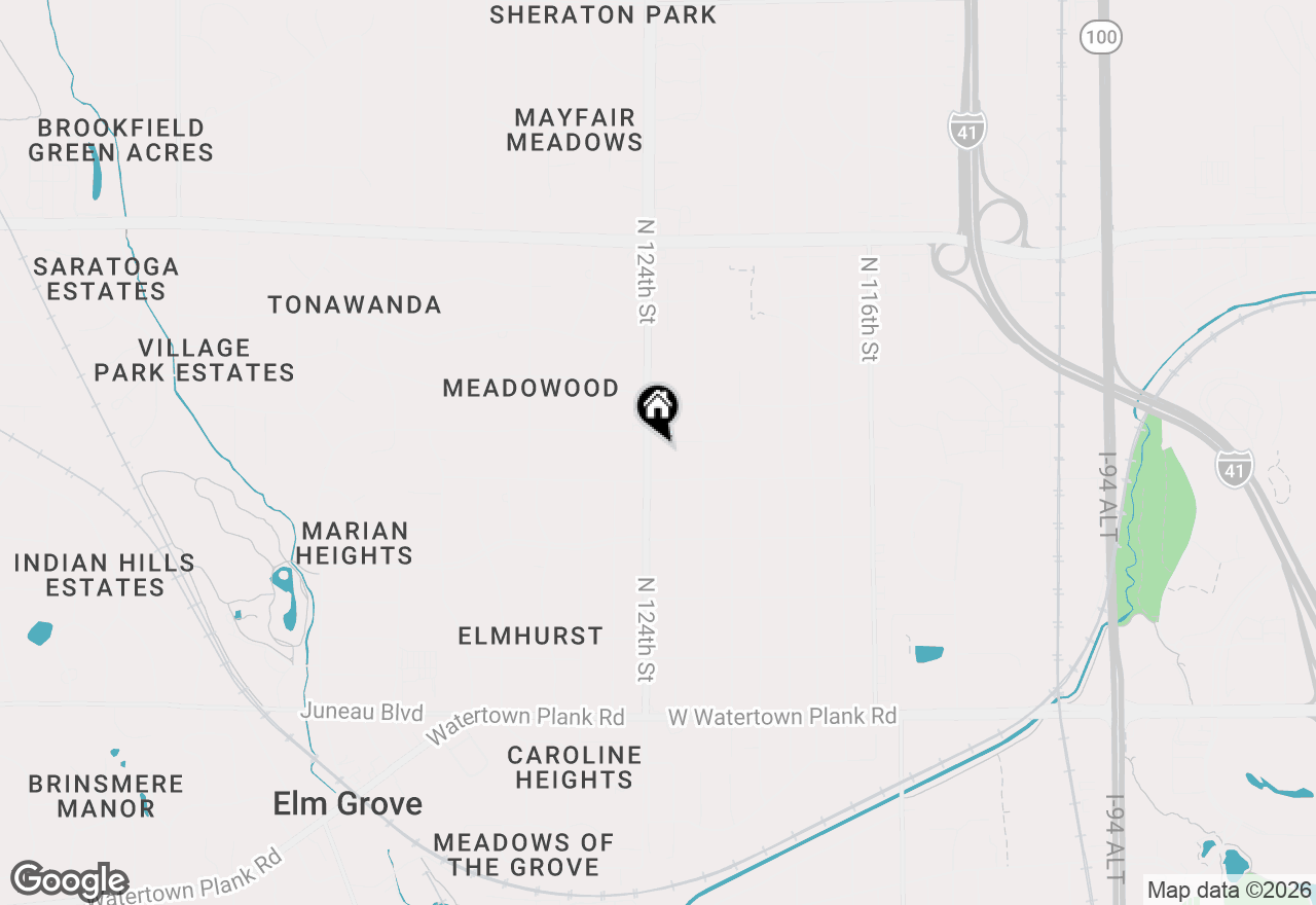 Map of 12323 Woodside Ct, Wauwatosa, WI 53226