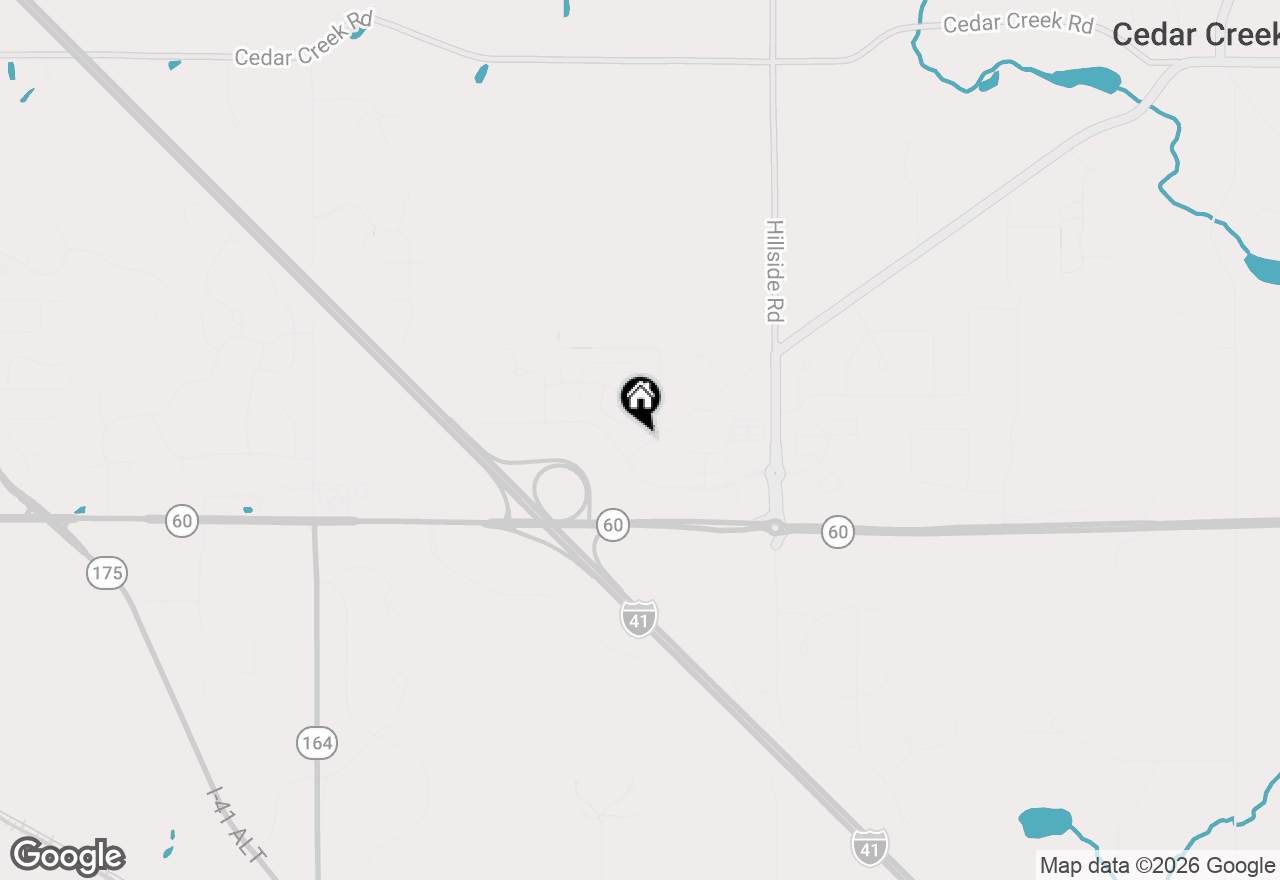 Map of 1850 Stoney Ln #419, Slinger, WI 53086