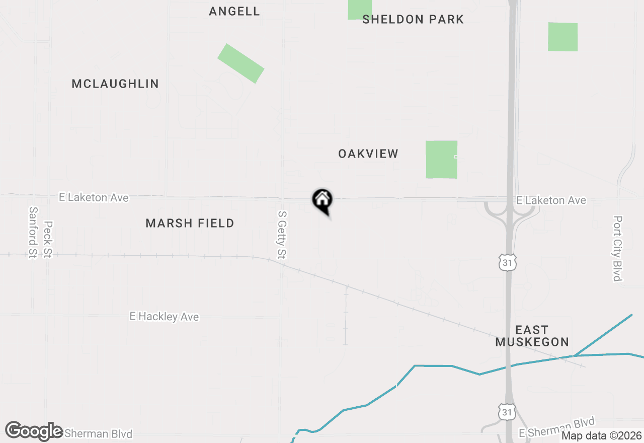 Map of 1873 Valley Street, Muskegon, MI 49442