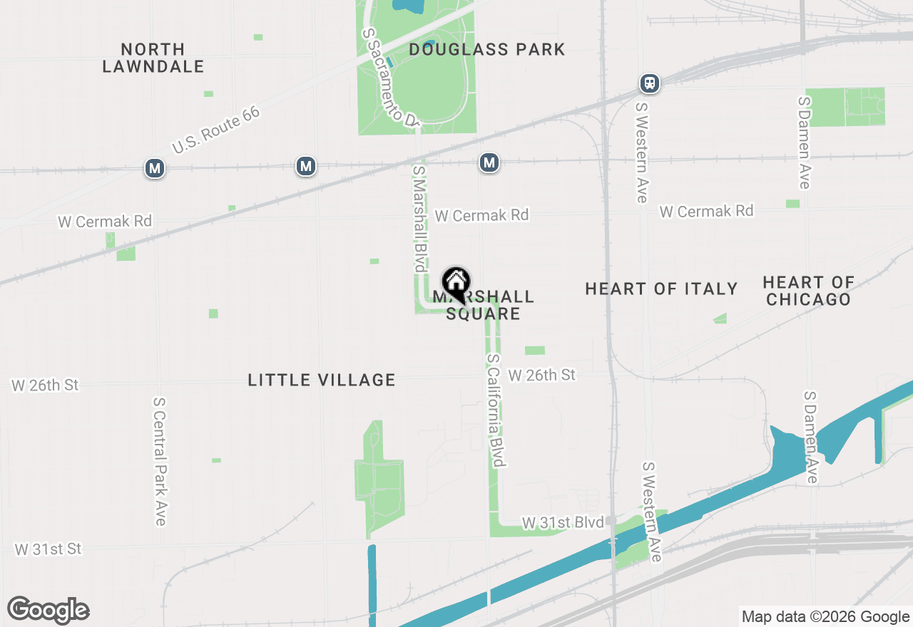 Map of 2839 W 24th Boulevard #3F, Chicago, IL 60623