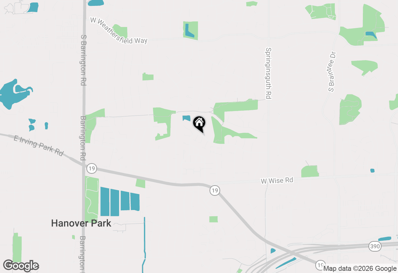 Map of 7637 Crescent Way, Hanover Park, IL 60133
