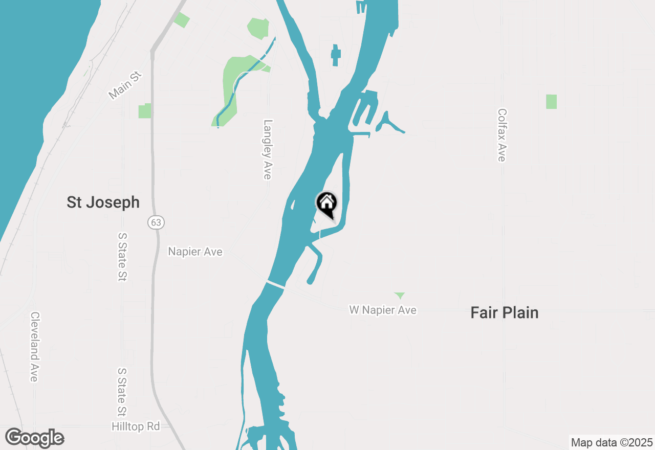 Map of 1415 Blackhawk Trail, Benton Harbor, MI 49022