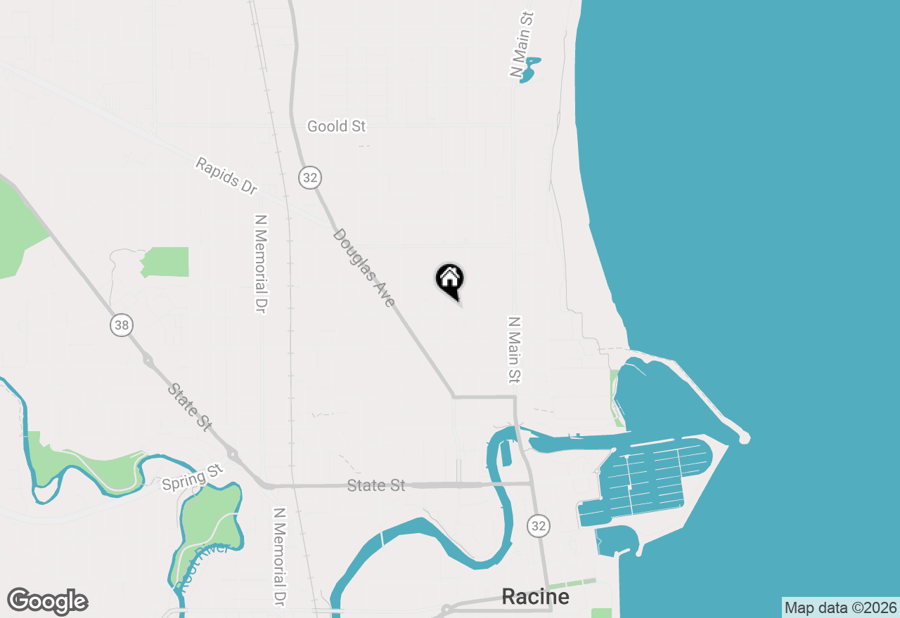 Map of 714 Kewaunee St, Racine, WI 53402