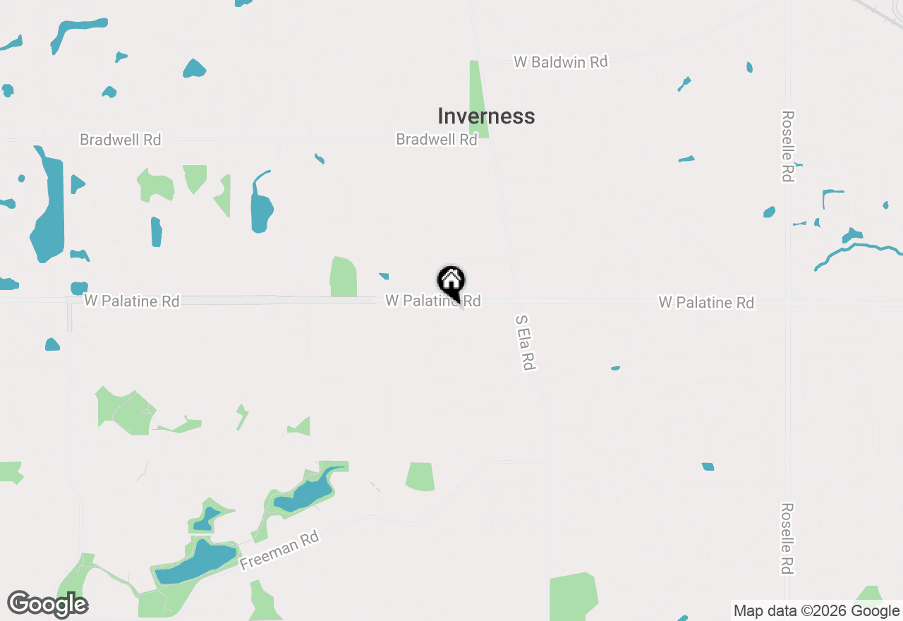 Map of 2215 Palatine Road, Inverness, IL 60067