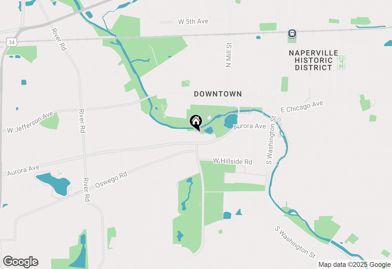 Map of 511 Aurora Avenue #519, Naperville, IL 60540
