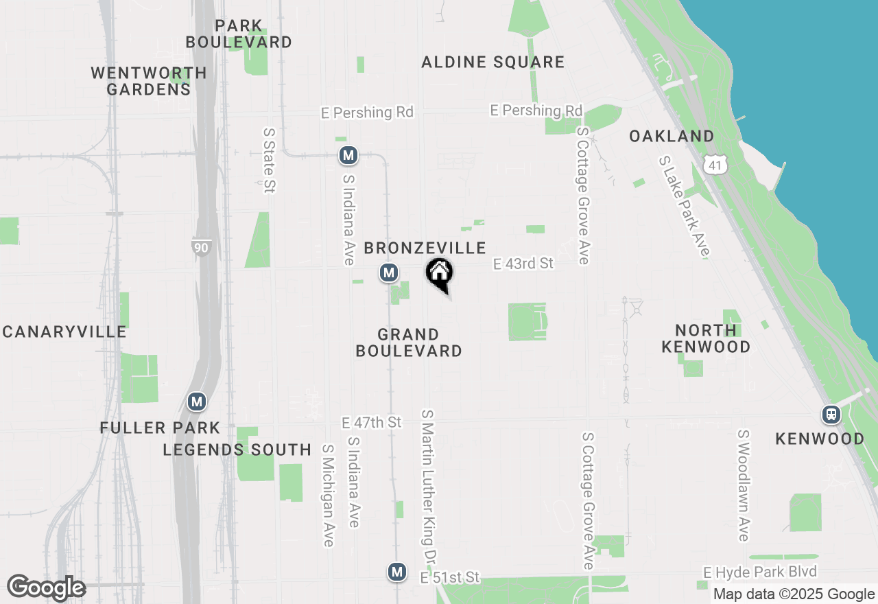 Map of 414 E 44th Street #1, Chicago, IL 60653