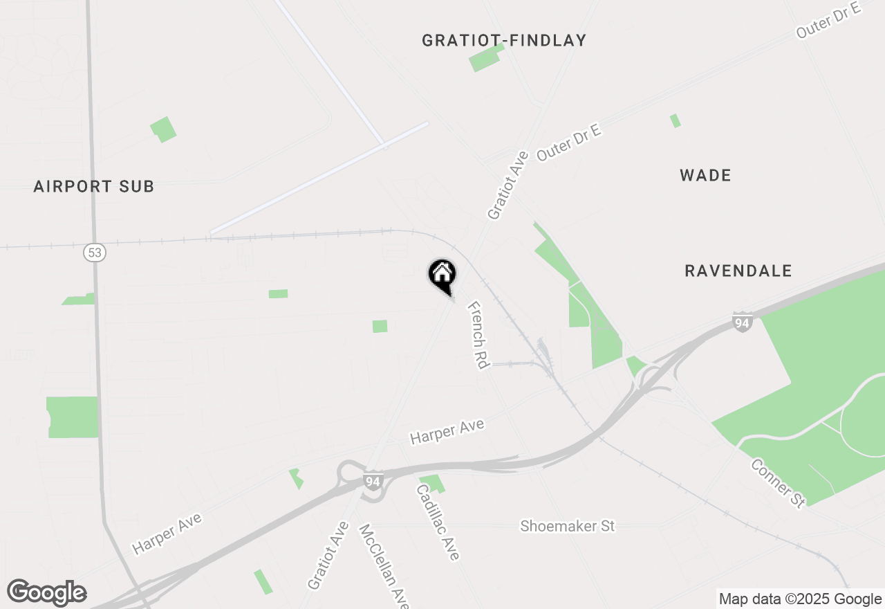 Map of 10439 Gratiot Avenue, Detroit, MI 48213