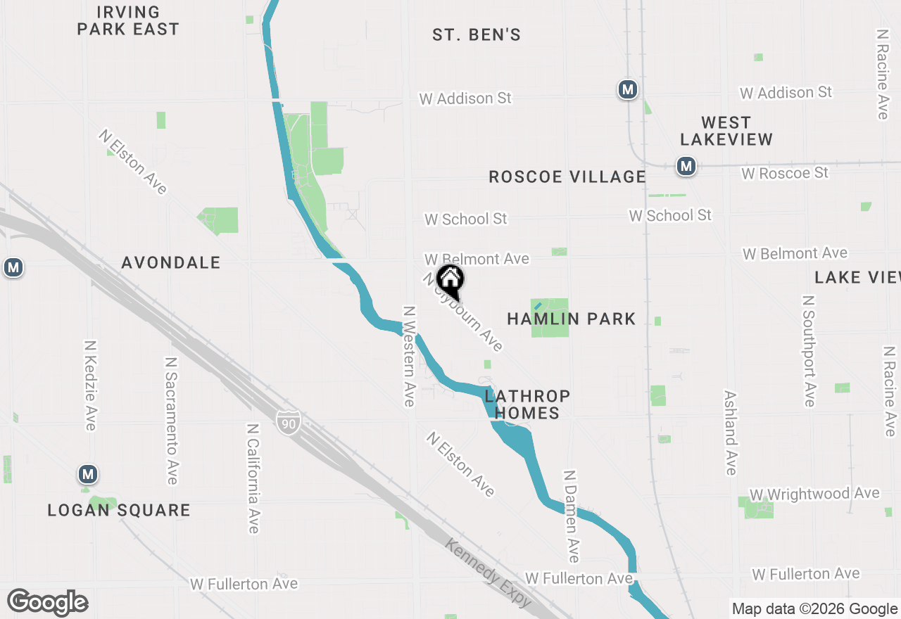 Map of 3047 N Oakley Avenue #303, Chicago, IL 60618
