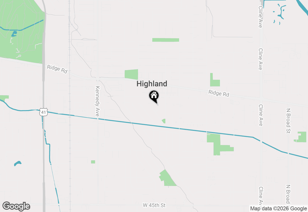 Map of 8939 Parrish Avenue, Highland, IN 46322