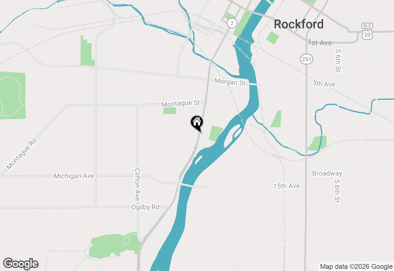 Map of 1525 S Main Street, Rockford, IL 61102