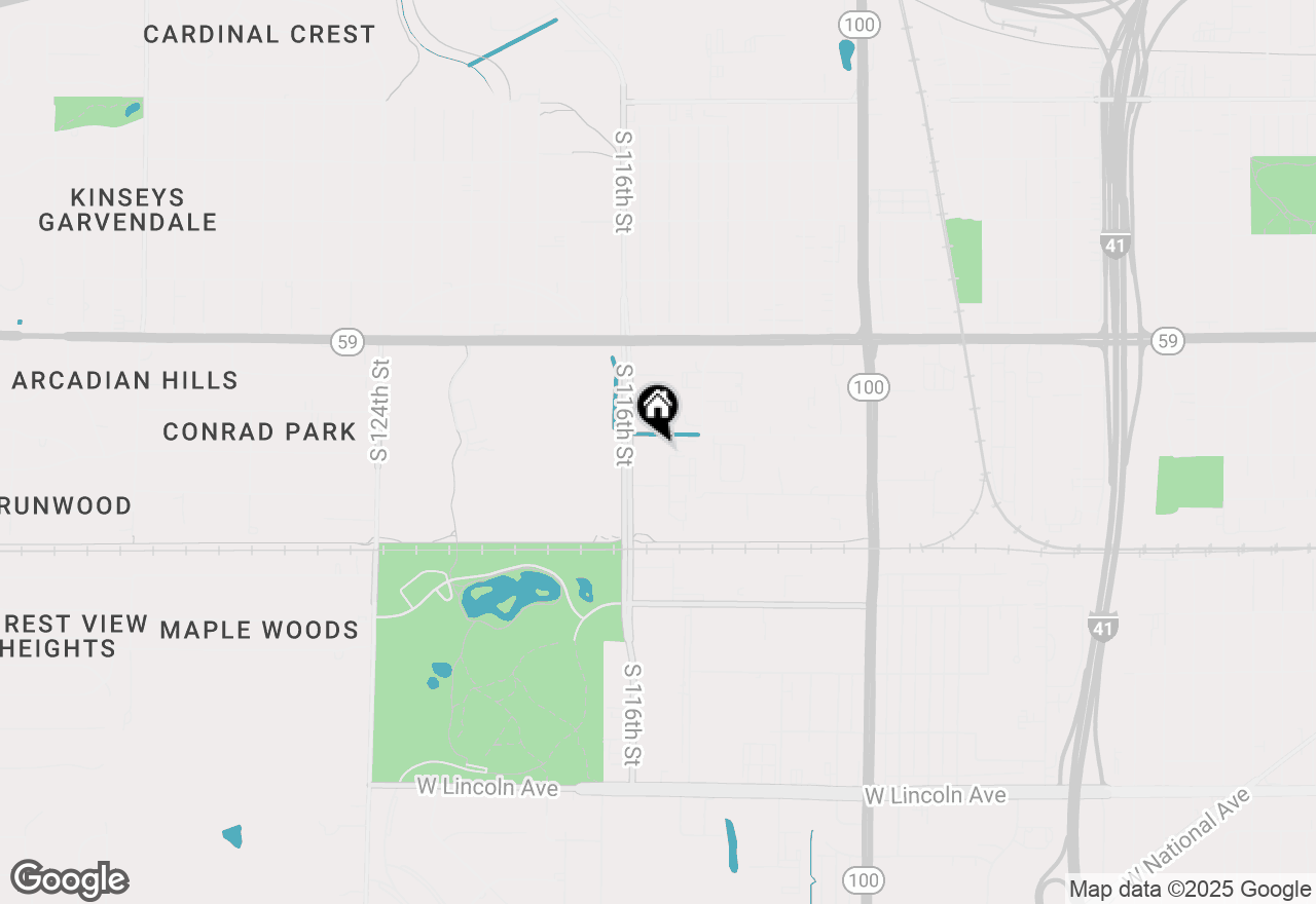 Map of 1615 S 115th Ct #5, West Allis, WI 53214
