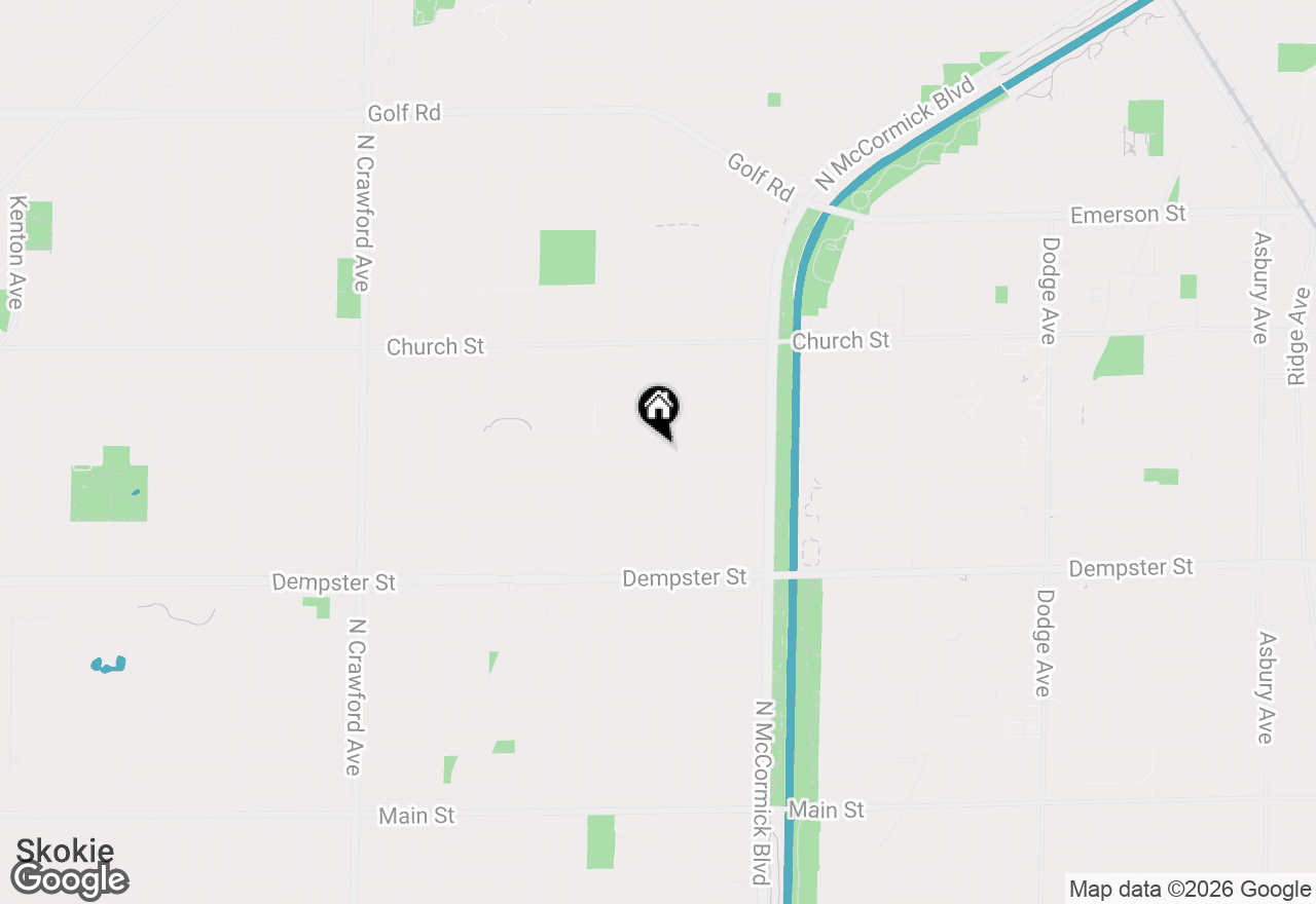 Map of 9005 Lincolnwood Drive, Evanston, IL 60203