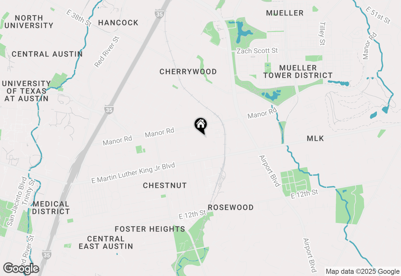 Map of 2803 E 22nd St, Austin, TX 78722
