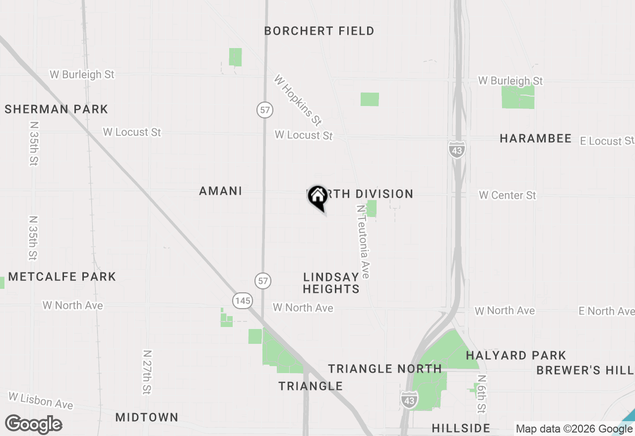 Map of 2605 N 16th St #A, Green Bay, WI 53206