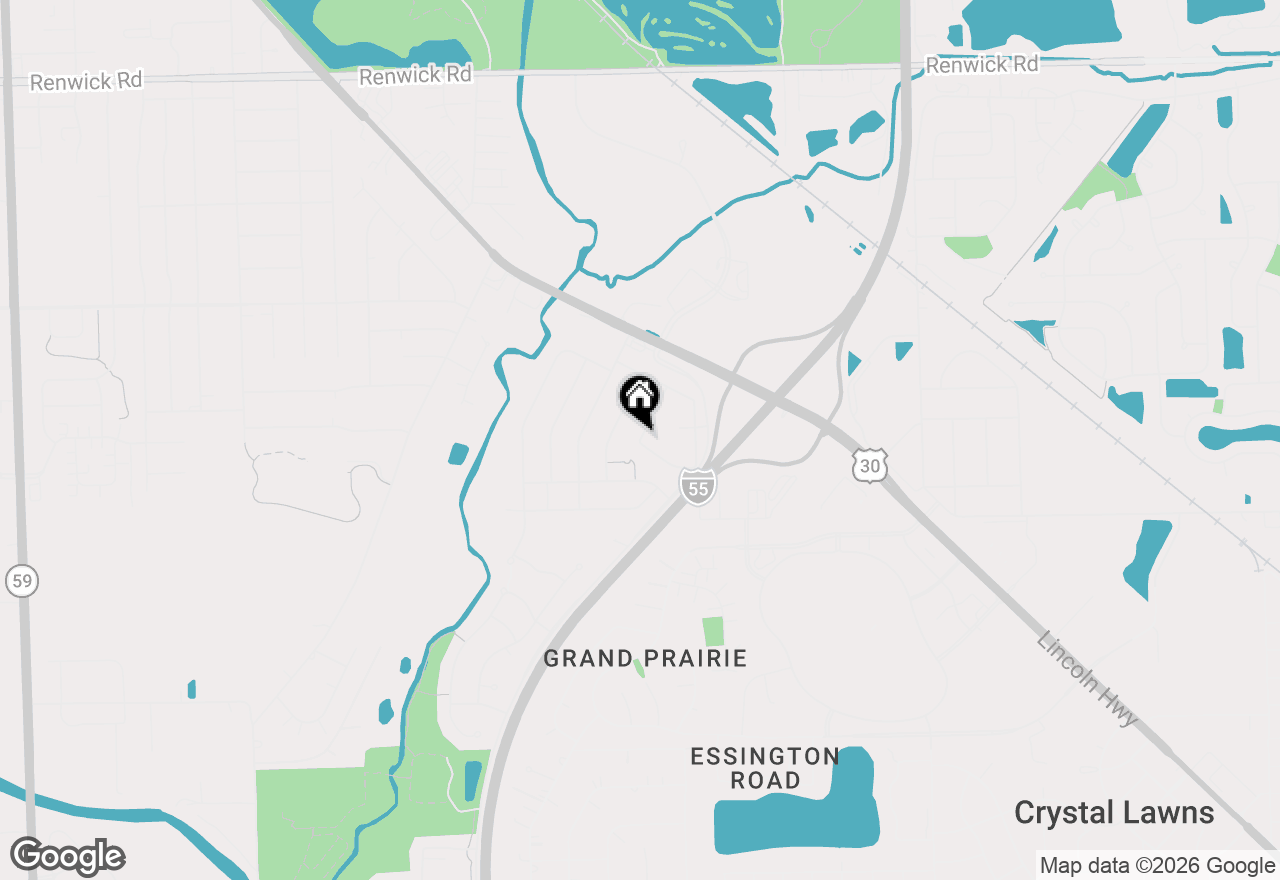 Map of 16839 S Ivy Lane, Lockport, IL 60441