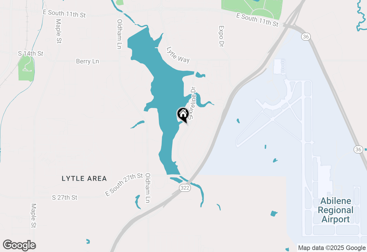 Map of 2302 Shoreline Drive, Abilene, TX 79602