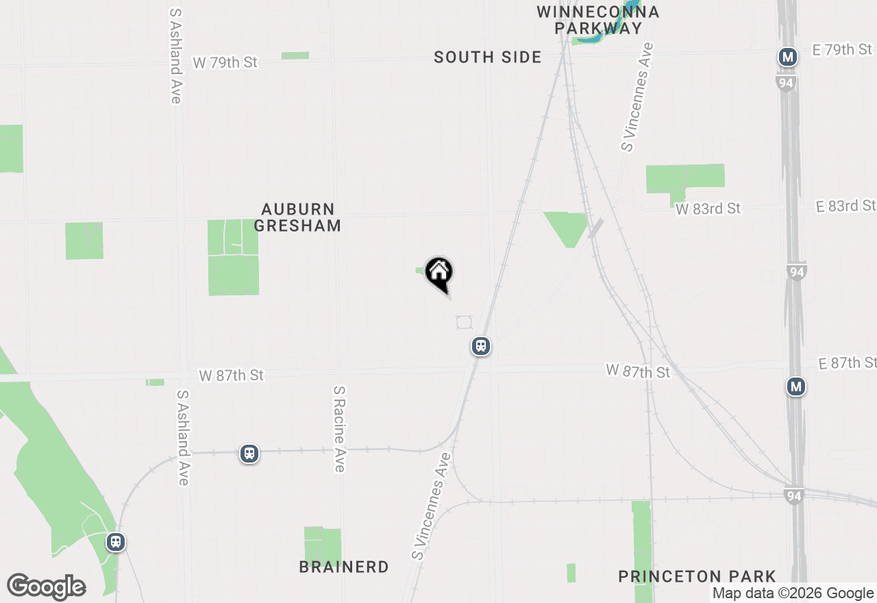 Map of 8513 S Sangamon Street, Chicago, IL 60620