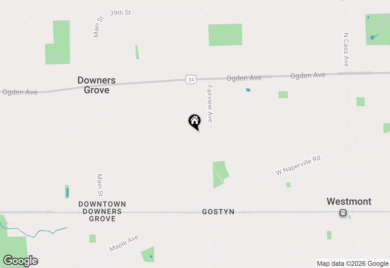 Map of 501 Lincoln Avenue, Downers Grove, IL 60515