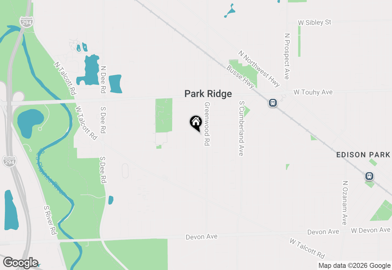 Map of 310 S Delphia Avenue, Park Ridge, IL 60068