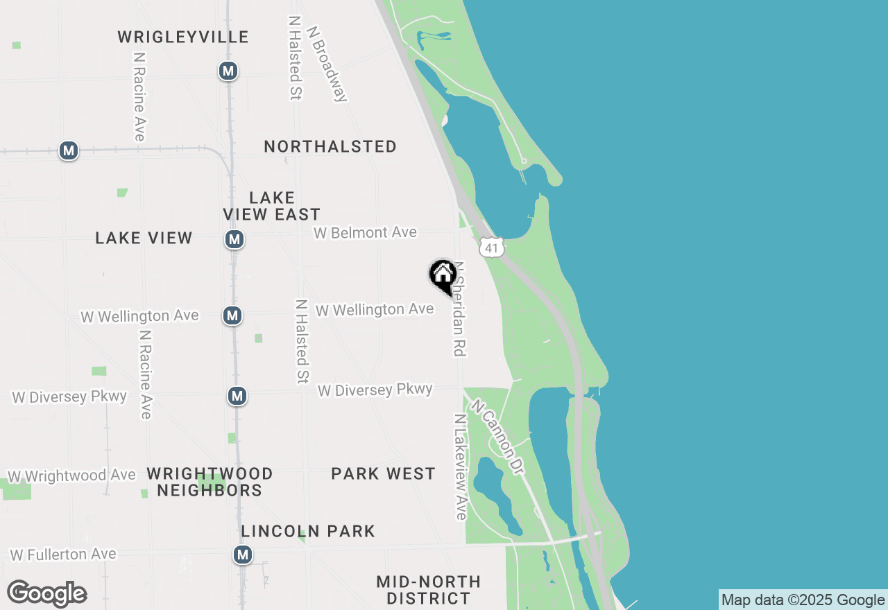 Map of 422 W Wellington Avenue, Chicago, IL 60657