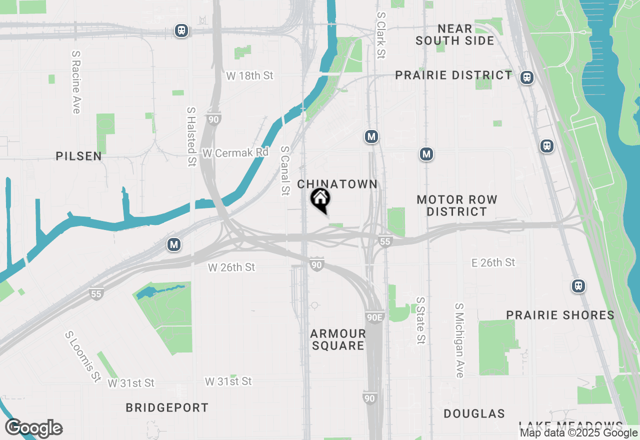 Map of 318 W 24th Place, Chicago, IL 60616