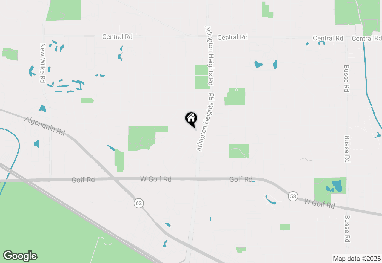 Map of 11 W Emerson Street, Arlington Heights, IL 60005